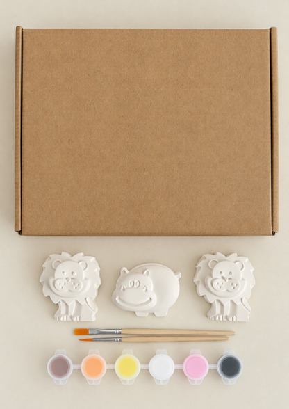 Safari Animals Deluxe Paint Your Own Kit
