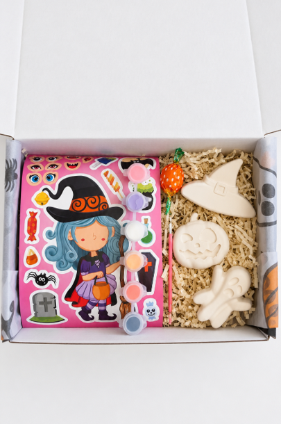 Pink Halloween Activity Box
