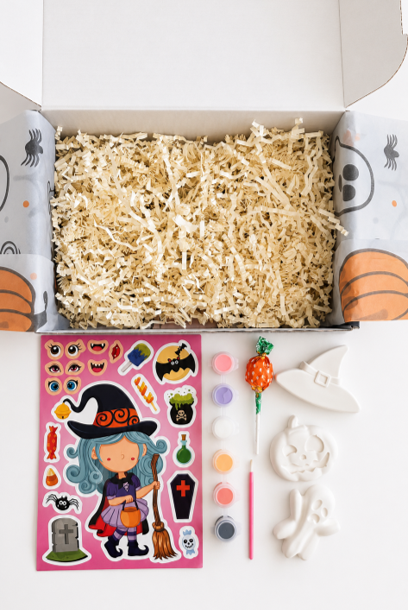 Pink Halloween Activity Box